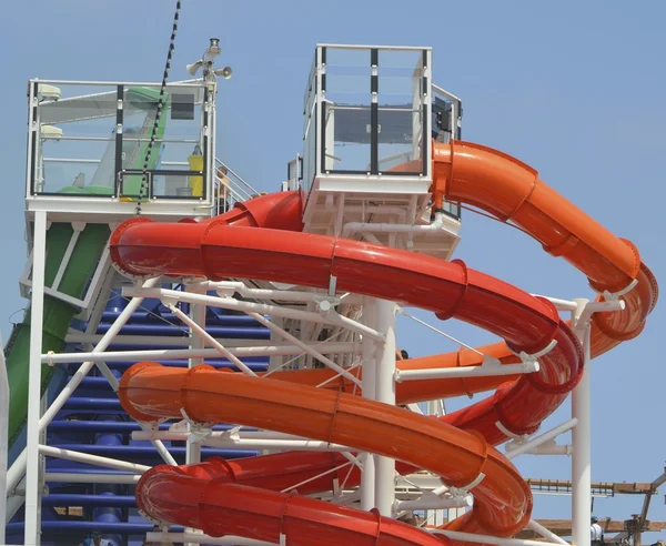 Top of a Cruise Ship Water Slide — Stock Photo, Image