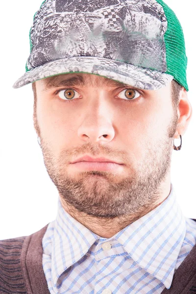 Sad bearded guy — Stock Photo, Image