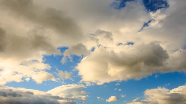 Фон неба с облаками — стоковое видео