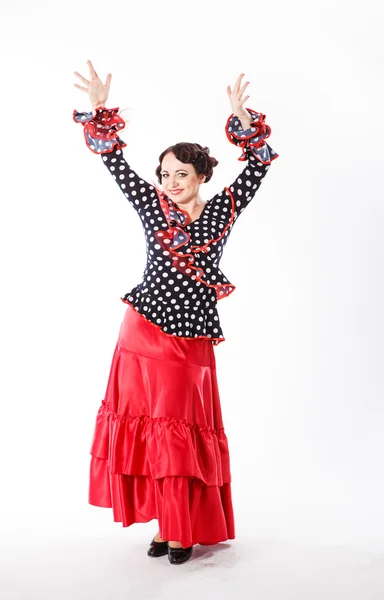 Ballerina di flamenco spagnola, femminile — Foto Stock