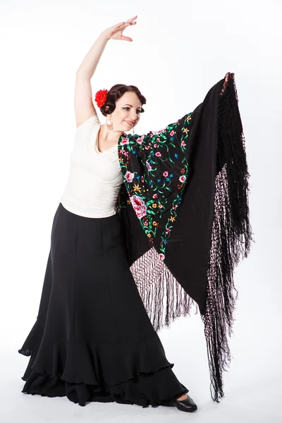 女性のスペインのフラメンコ ダンサー — ストック写真
