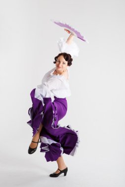 kadın İspanyol flamenko dansçısı