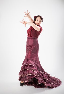 kadın İspanyol flamenko dansçısı