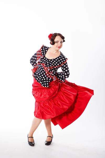 Feminino, espanhol dançarina de flamenco — Fotografia de Stock