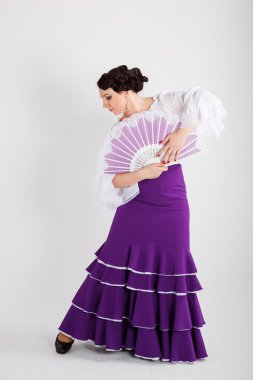 kadın İspanyol flamenko dansçısı