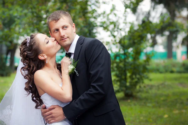 Beautiful wedding couple — Stock Photo, Image