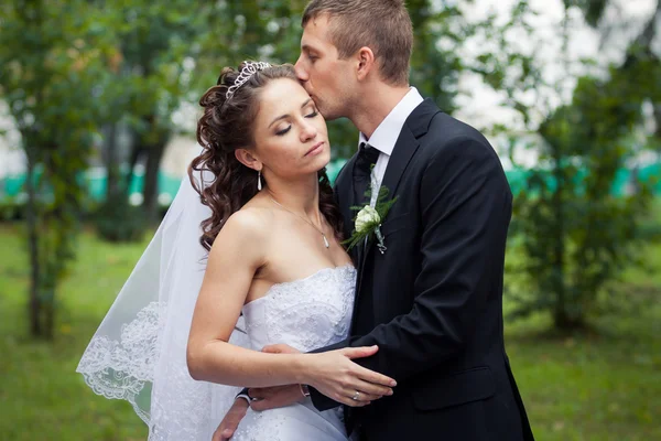 Schönes Hochzeitspaar — Stockfoto