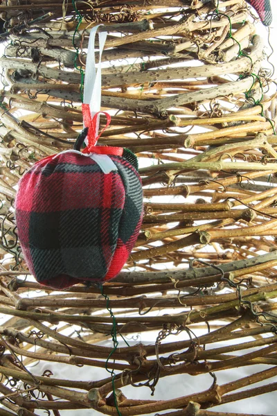 Handmade New Year tree — Stock Photo, Image