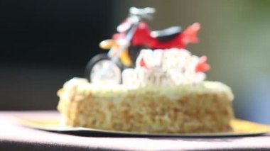 Doğum günü pastası figürlü motosiklet