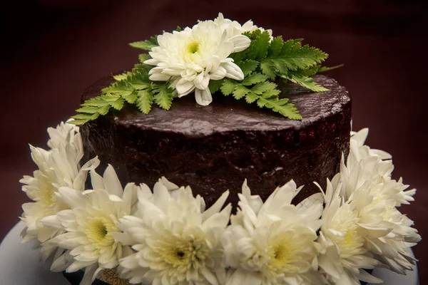 Closeup lahodný čokoládový dort — Stock fotografie