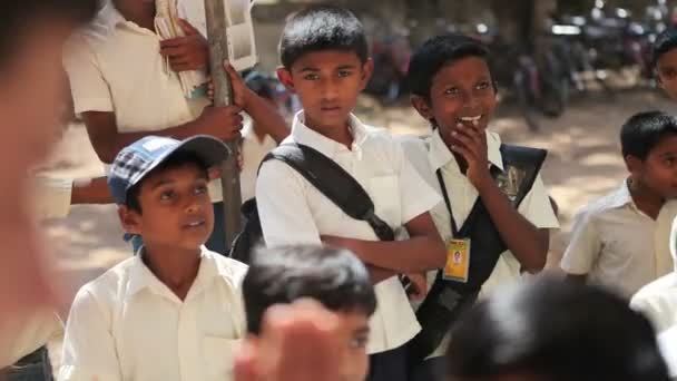 幸せなインドの子供たち — ストック動画
