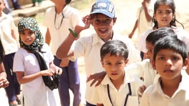 Szczęśliwe dzieci Indian — Wideo stockowe