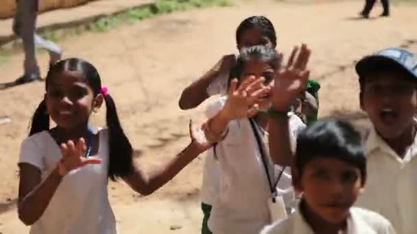 幸せなインドの子供たち — ストック動画