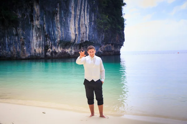 Handsome groom — Stock Photo, Image