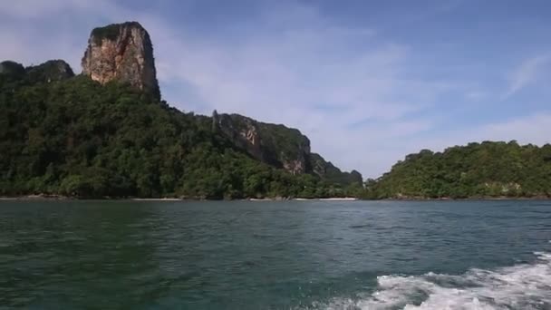 Vacanza tropicale in barca — Video Stock