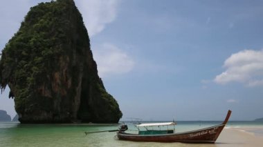 Klasik Tayland ahşap tekne