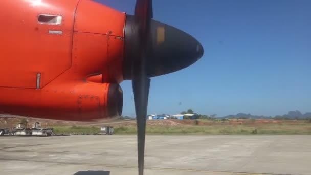 Hélice giratória de avião — Vídeo de Stock