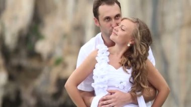 Gelin ve damat longtail teknede