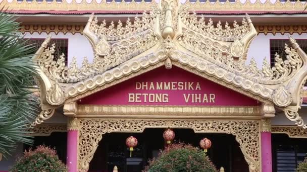 Buddha temple in Penang — Stock Video