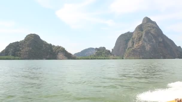 Isla montaña panorama — Vídeos de Stock