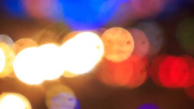 bulanık arabalar ışıklar