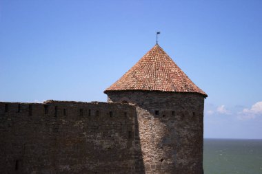 Akkerman (veya Bilhorod-Dnistrovskyi) Şato. Ukrayna 'nın güneyinde, Odessa bölgesinde bir kale.