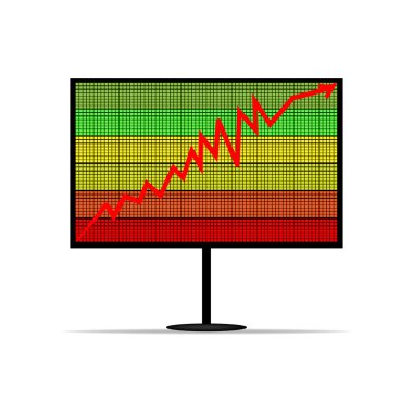 İş grafiği mali Analytics tv