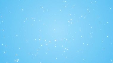 Mavi arkaplanda kar yağışı 2d canlandırma hd çözünürlüğü