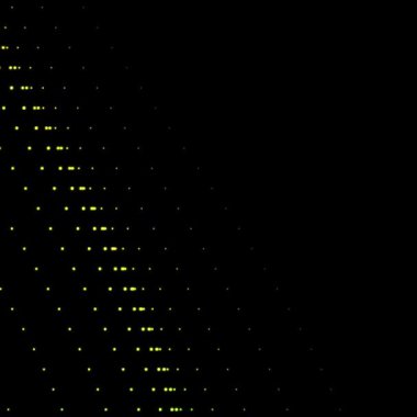 Soyut Sarı Nokta Izgara Perde Efekti Karanlık Arkaplan, Animasyon Silme Parçacıkları Hareketi Grafiksiz Döngü, 1: 1 Kare Video