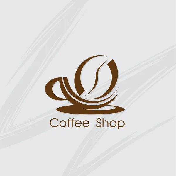 Kafé Café Logotyp Symbol Tecken Grafiskt Objekt — Stock vektor
