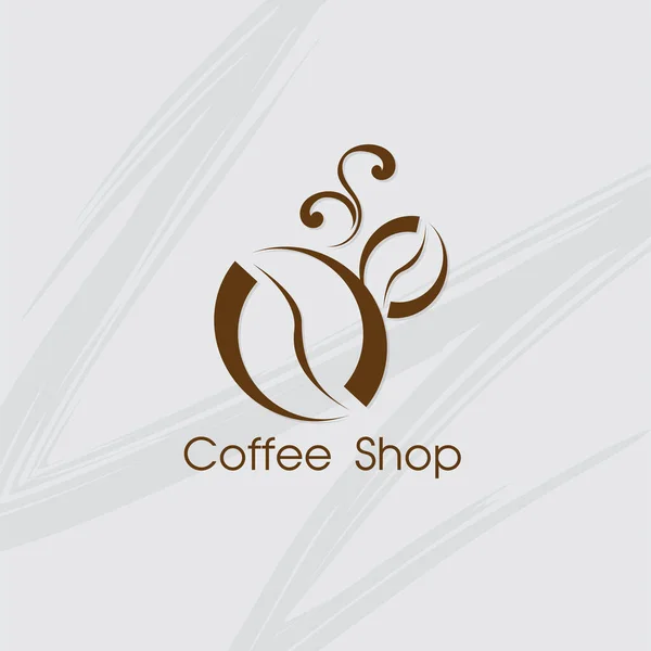 Café Café Café Logo Symbole Signe Objet Graphique — Image vectorielle