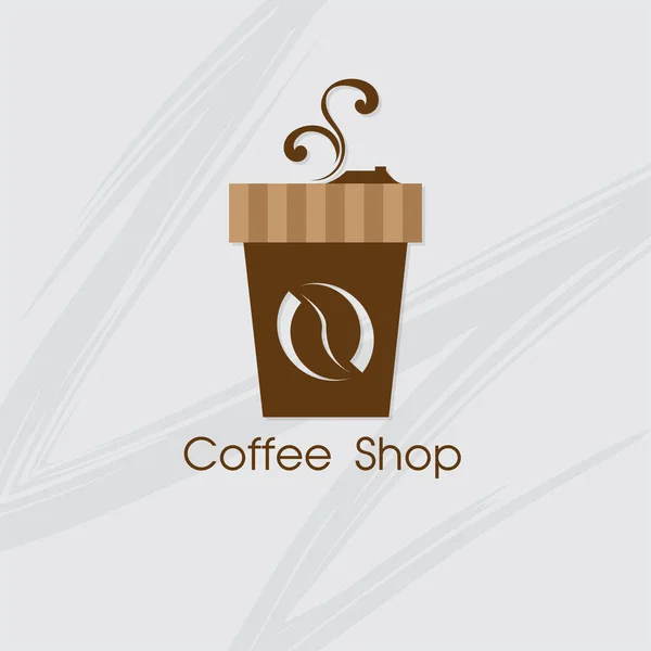 Café Café Café Logo Symbole Signe Objet Graphique — Image vectorielle