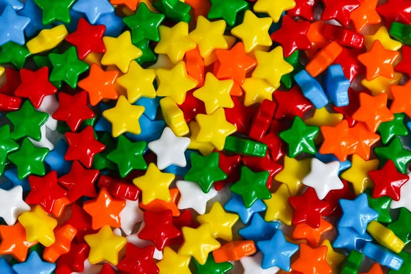 Multicolored Stars Candy Background — Stock Photo, Image