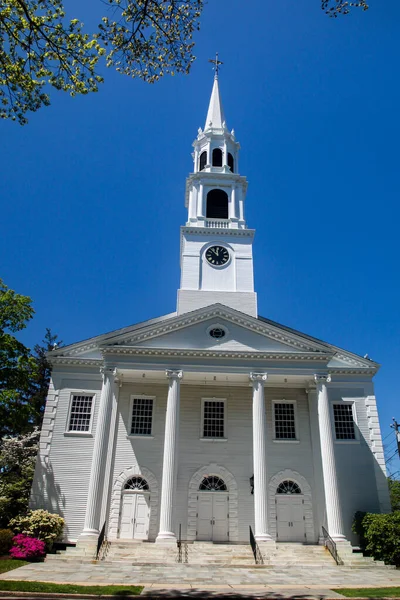 Norwalk Connecticut Usa Mei 2021 Eerste Congregationele Kerk Bij Norwalk — Stockfoto