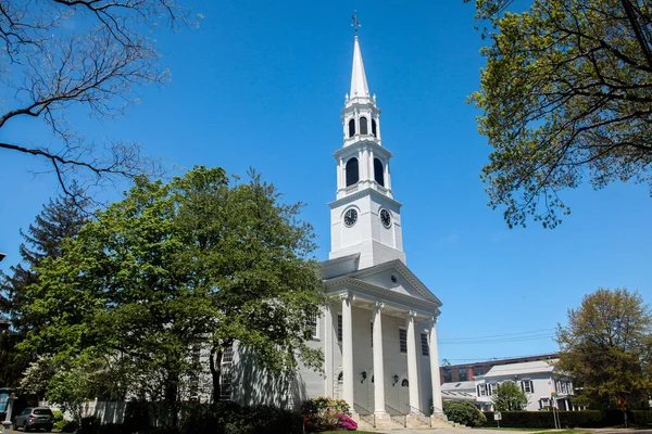 Norwalk Connecticut Usa Mei 2021 Eerste Congregationele Kerk Bij Norwalk — Stockfoto