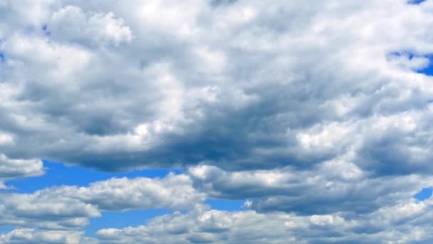 Güzel Bir Bahar Gününde Bulutlu Gökyüzü Detayı Arka Planı — Stok video