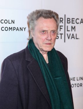 NEW YORK, NY - 16 Nisan 2016: Aktör Christopher Walken 'The Family Fang' galasına - 2016 Tribeca Film Festivali John Zuccotti Tiyatrosu 'nda BMCC Tribeca Gösteri Sanatları Merkezi' nde