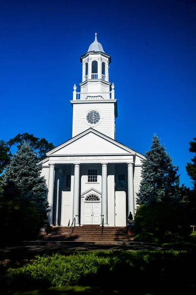 New Canaan Usa Juni 2021 Eerste Kerk Van Christus Wetenschapper — Stockfoto