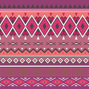 Kabile Boho Dikişsiz Desen. Etnik Geometrik Süs.
