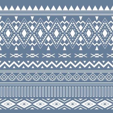 Kabile Boho Dikişsiz Desen. Etnik Geometrik Süs.