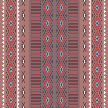 Kabile Boho Rhombus ile Seamless Modeli.