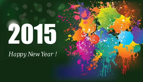 Buon anno 2015. Sfondo colorato . — Vettoriale Stock