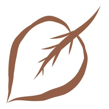 Yaprak Resimlerinin Çizgi Sanatı. El Çizimi Karalama.