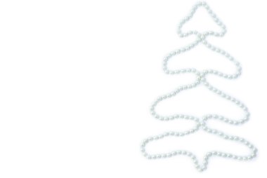 Ladin ile beyaz Noel arka plan