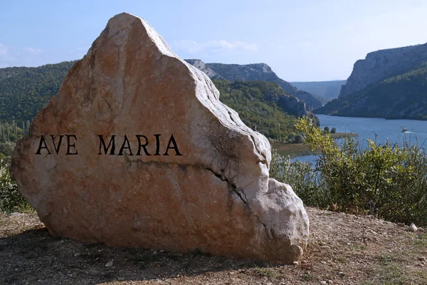 Ave Maria rock monument av vägen — Stockfoto