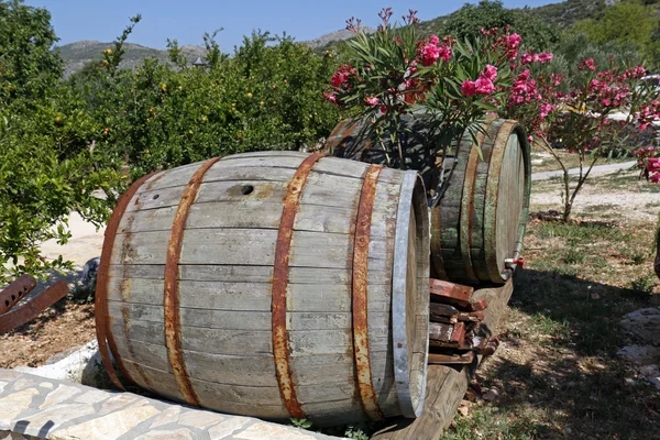 Old Wooden Barrels — Stock Photo, Image
