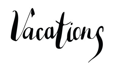 Elle çizilmiş tatil kelime. Calligraphy.Ink ve kalem ucu. Yazı 