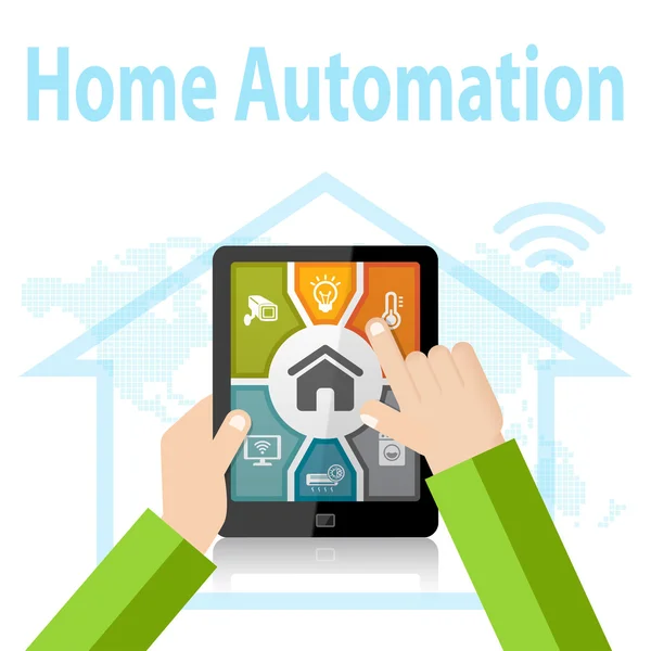 Smart Home Automation Control Apps Concept — Stock Photo, Image