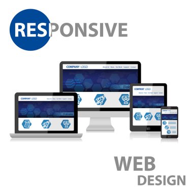 Çeşitli aygıt yanıt veren Web Tasarım