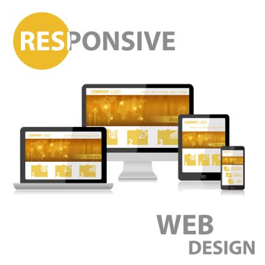 Çeşitli aygıt yanıt veren Web Tasarım